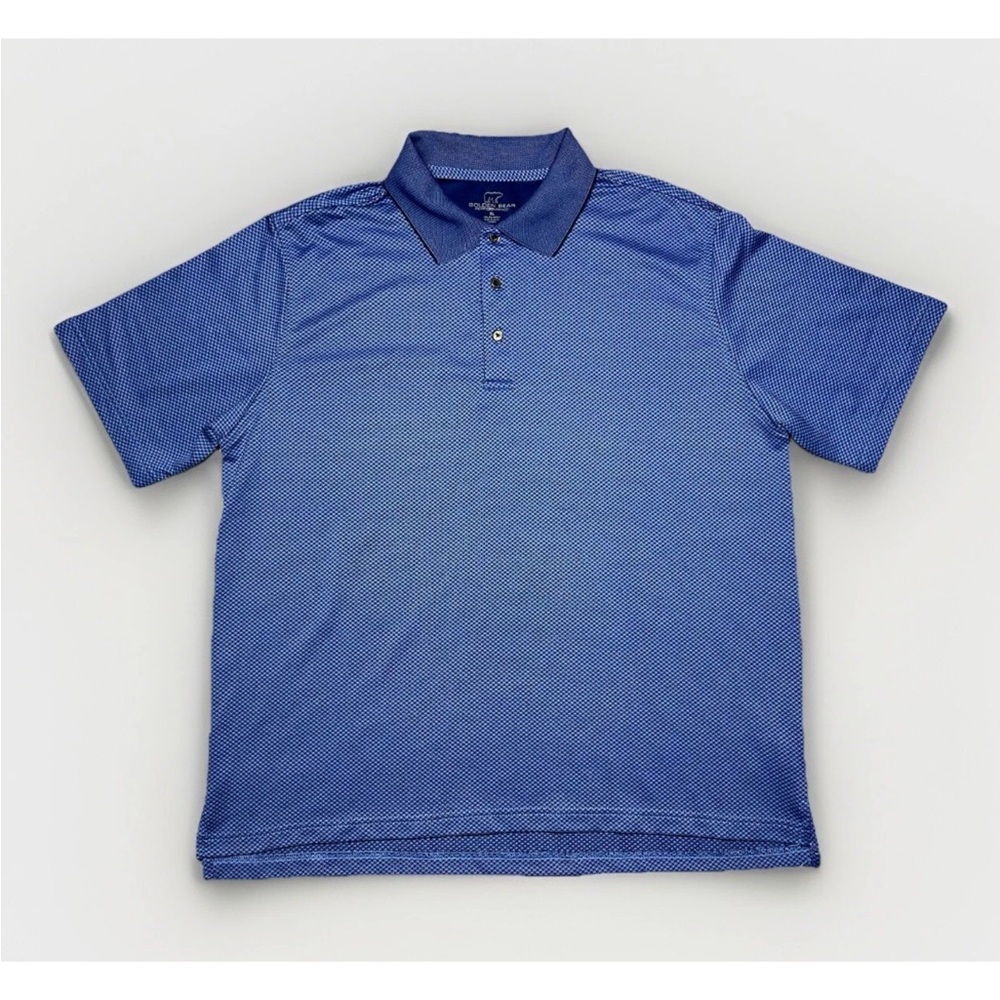 Jack Nicklaus Golden Bear Golf Polo Short Sleeve 3 Button Men’s Size XL | Blue